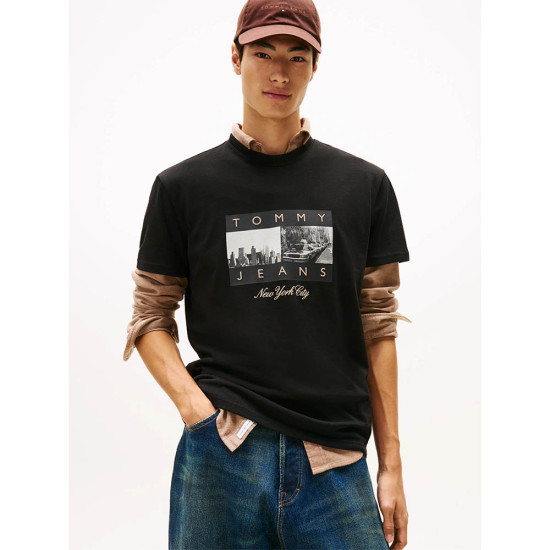 Tommy Hilfiger Ανδρική κοντομάνικη μπλούζα Photo Print Jersey Crew Neck T-Shirt
